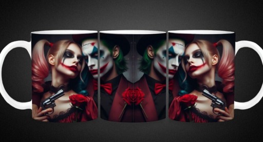 Zdjęcie oferty: Kubek ceramiczny z nadrukiem Joker Harley Quinn 