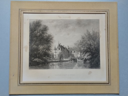 Zdjęcie oferty: Chateau d'Azay-le-Rideau  litografia