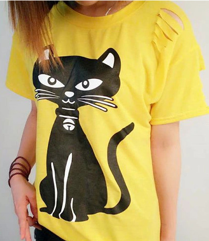 Zdjęcie oferty: Śliczna bluzka z kotem -XL