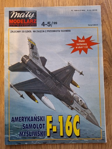Zdjęcie oferty: Mały Modelarz odrzutowiec F-16 4-5/1999