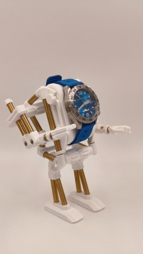 Zdjęcie oferty: Stojak / uchwyt / stand na zegarek, robot, mech, mosiądz.