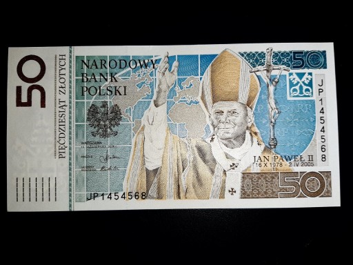 Zdjęcie oferty: BANKNOT 50ZŁ. JAN PAWEŁ II 2006R.