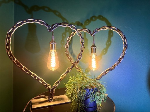 Zdjęcie oferty: Lampy loft ręcznie robione w kształcie serca