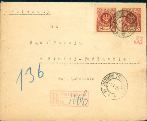 Zdjęcie oferty: 1927 - Piotrków Trybunalski - polecony 