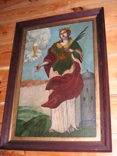Zdjęcie oferty: 18 wieczny obraz olejny św. Barbary