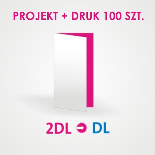 Zdjęcie oferty: Projekt ulotki składanej 2DL do DL | DRUK 100szt