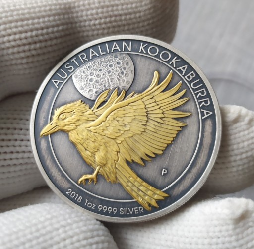 Zdjęcie oferty: Srebrna moneta Kookaburra 1oz 2018 antyk gold