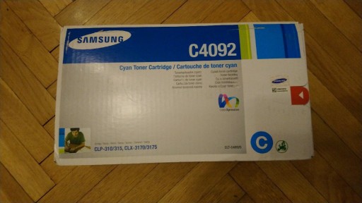 Zdjęcie oferty: Toner drukarki Samsung Cyjan Clx-3185 C4092 Orygin