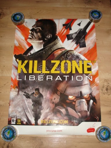 Zdjęcie oferty: Plakat promocyjny Killzone Liberation PSP 84x59cm 