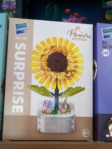 Zdjęcie oferty: Zestaw klocków słonecznik kwiat