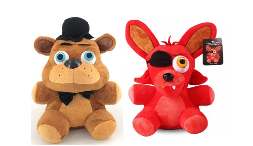 Zdjęcie oferty: 2x Maskotki FNAF Freddy i Foxy IDEALNY PREZENT