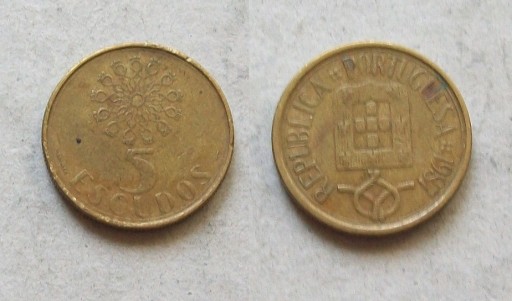 Zdjęcie oferty: 5 escudo 1987 Portugalia