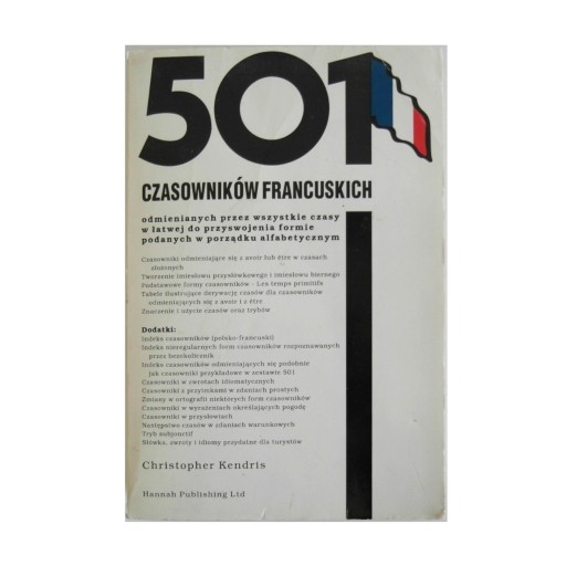 Zdjęcie oferty: 501 czasowników francuskich 