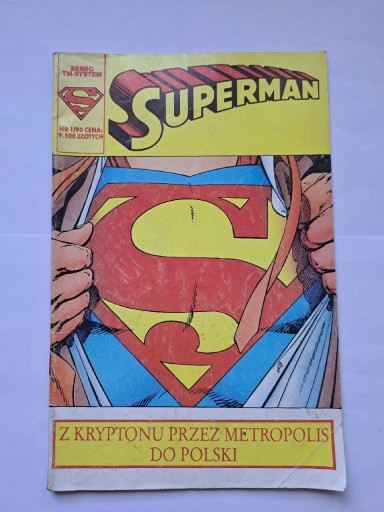 Zdjęcie oferty: Superman nr 1/90 z Kryptonu przez Metropolis 