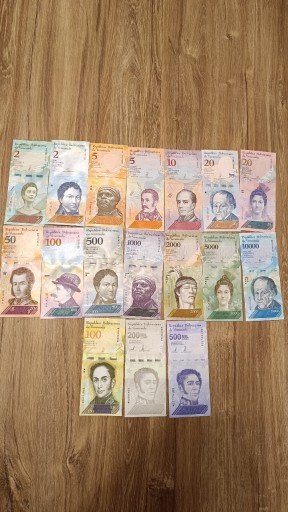 Zdjęcie oferty: Wenezuela 2-500000 Bolivares zestaw 17 sztuk UNC 