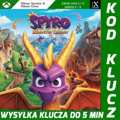 Zdjęcie oferty: SPYRO REIGNITED TRILOGY 3 GRY PL DUBBING XBOX KOD