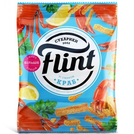 Zdjęcie oferty: "Flint" Sucharki pszenno-żytnie o smaku kraba