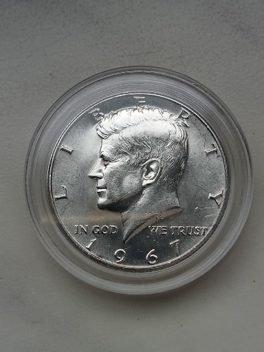 Zdjęcie oferty: USA 1/2 pół dolara 1967 r J  Kennedy srebro 
