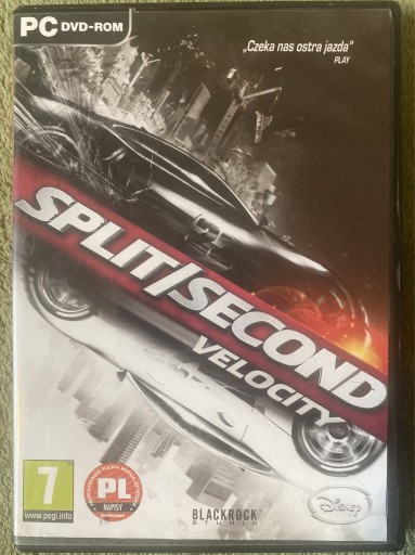 Zdjęcie oferty: Split / Second velociti PC DVD 