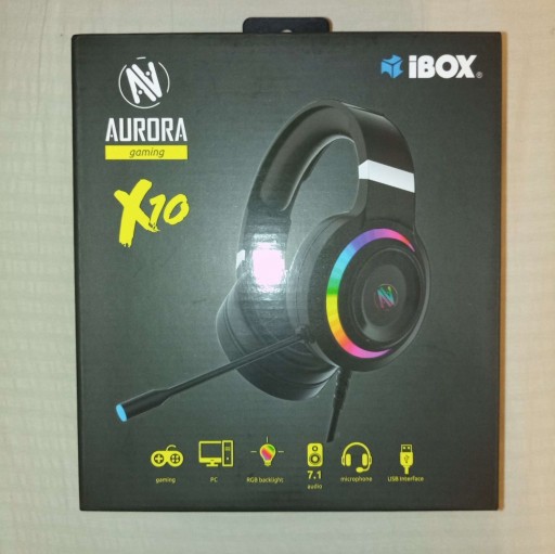 Zdjęcie oferty: Przewodowe słuchawki RGB iBOX Aurora Gaming X10