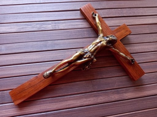 Zdjęcie oferty: Krzyż z Jezusem brąz  ,vintage 