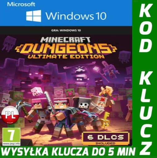 Zdjęcie oferty: Minecraft Dungeons: edycja Ultimate Windows KLUCZ