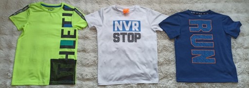 Zdjęcie oferty: Koszulka sportowa r. 122 128 Cool Club H&M Coccodrillo 3 wzory do wyboru