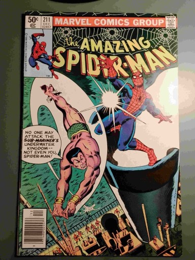 Zdjęcie oferty: Amazing Spider-Man #211 (Marvel 1980) Namor!