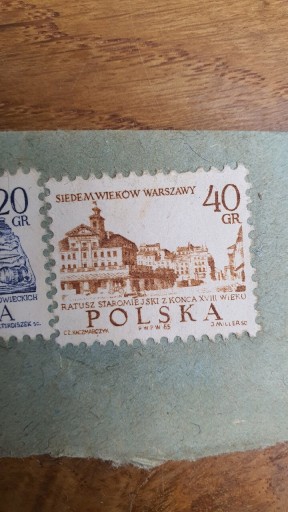 Zdjęcie oferty: Siedem Wieków Warszawy 20 i 40 groszy znaczek