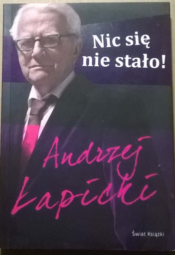 Zdjęcie oferty: Andrzej Łapicki Nic się nie stało Historia kina