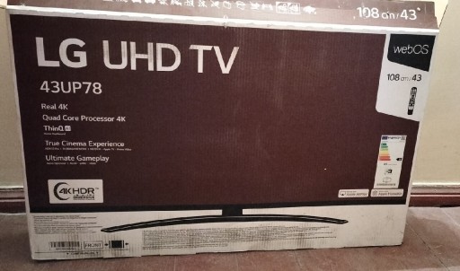 Zdjęcie oferty: TV LG 43 UP7800 4K  gwarancja uszkodzona matryca