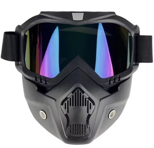 Zdjęcie oferty: Gogle Sport z maską do kasku,ochrona UV, twarzy profesjonalne regulacja