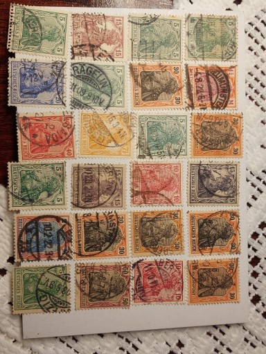 Zdjęcie oferty: Zestaw znaczków Deutsche Reich 