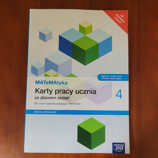 Zdjęcie oferty: MATeMAtyka 4. Karty pracy ucznia ZP Nowa Era.NOWY!