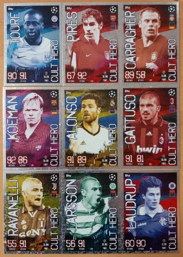 Zdjęcie oferty: TOPPS CHAMPIONS LEAGUE 2024 CULT HERO KOMPLET 9 SZ