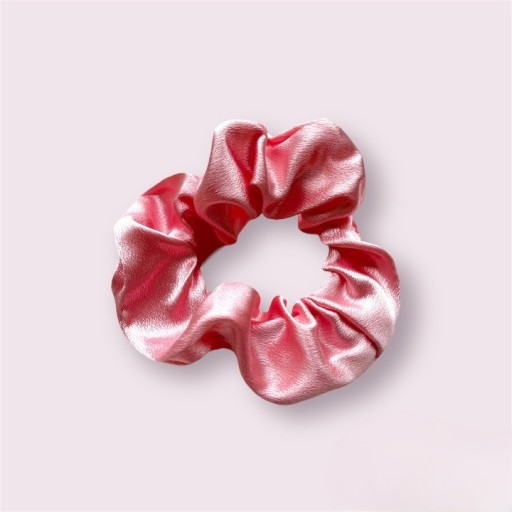 Zdjęcie oferty: Gumka do włosów satynowa Scrunchie różowa