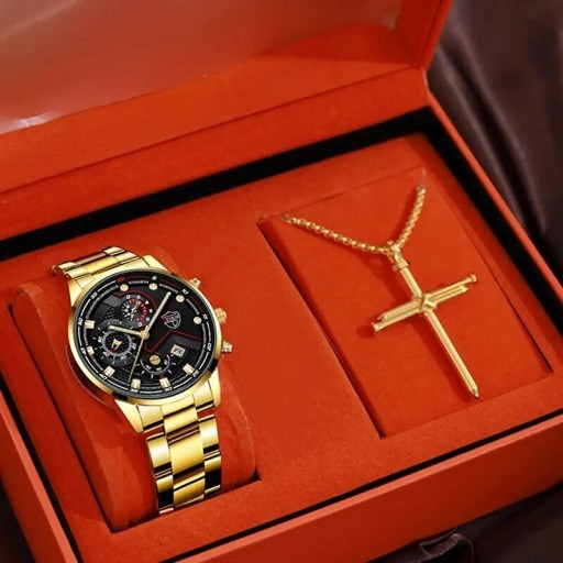 Zdjęcie oferty: Zegarek złoty męski naszyjnik