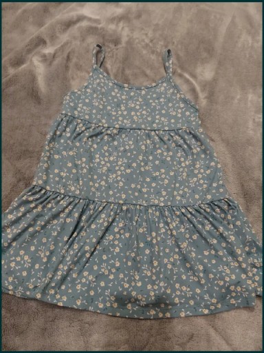 Zdjęcie oferty: Niebieska sukienka Primark w kwiatki 110