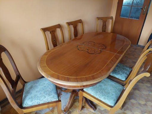 Zdjęcie oferty: Komplet stołowy w stylu Thomasa Sheratona