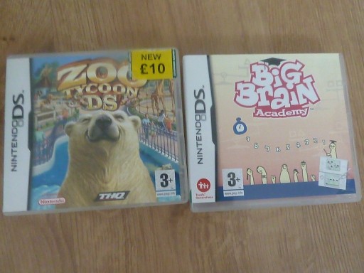 Zdjęcie oferty: gry nintendo ds zoo tycoon i big brain academy