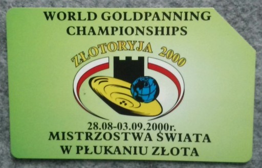 Zdjęcie oferty: Złotoryja 2000 Mistrzostwa Świata  w Płukaniu ...