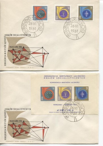 Zdjęcie oferty: FDC-KONFERENCJA MINISTRÓW ŁĄCZNOŚCI -1961 