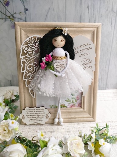 Zdjęcie oferty: Anioł Stróż makrama w ramce 