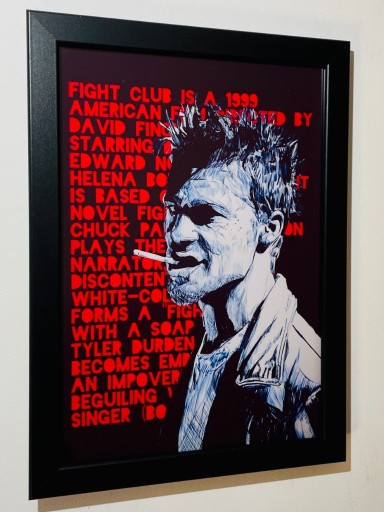 Zdjęcie oferty: Plakat w ramce Brad Pitt Fight Club prezent