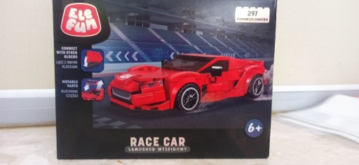 Zdjęcie oferty: :: Klocki EleFun RACE CAR samochód wyścigowy 297 elementów ::
