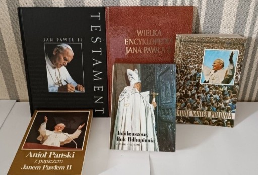 Zdjęcie oferty: Jan Paweł II 5 książek Testament JPII stan idealny