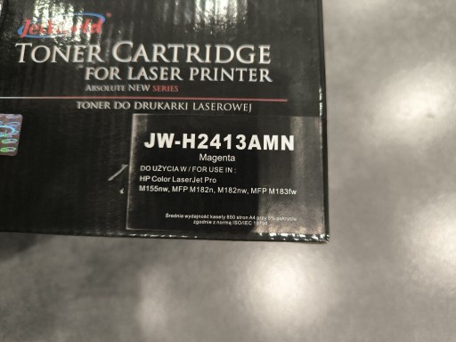 Zdjęcie oferty: Toner laserowy hpW2413 magenta z chipem 