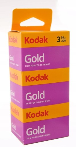 Zdjęcie oferty: Film Kodak Gold  200/36x3  klisza negatyw kolor