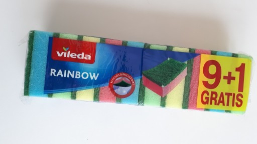 Zdjęcie oferty: Zmywaki Vileda Gąbki Rainbow style 9 + 1 Gratis