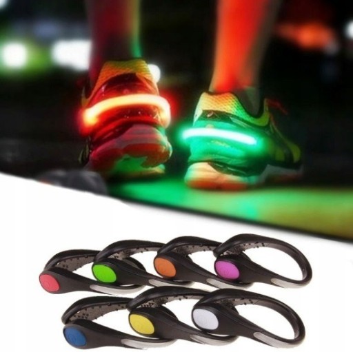 Zdjęcie oferty: Świecąca nakładka na buty LED czerwona
